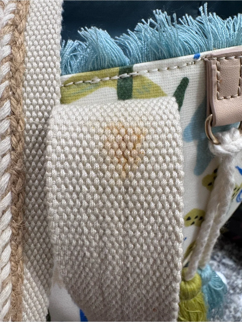 Spartina 449 Mermaid Sea Beach Tote - Cream, Blue, Green, Pink